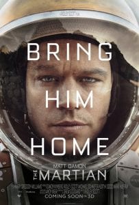Poster for the movie "The Martian"