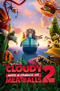 Poster for the movie "Cloudy with a Chance of Meatballs 2"