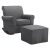Baby Relax The Mackenzie Microfiber Plush Nursery Ottoman